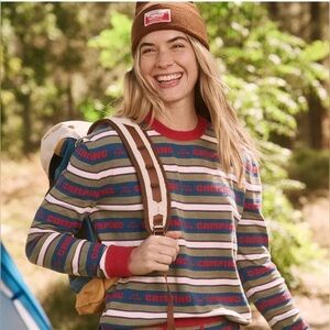 THE GREAT x EDDIE BAUER The Camp camping casual gorpcore woman long sleeve top M
